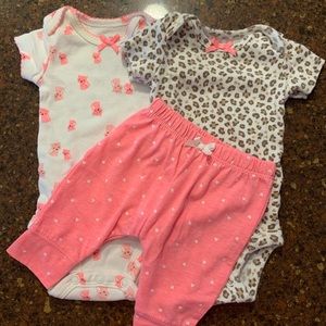 Carters 3 Piece Neon Outfit Set